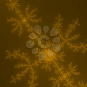 Orange Mandelbrot set abstract fractal illustration useful as a background
