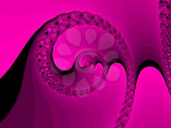 Pink abstract fractal illustration useful as a background