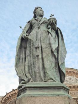Queen Victoria statue in Birmingham, England, UK