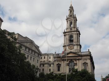 church of Saint Mary Le Strand in London, UK