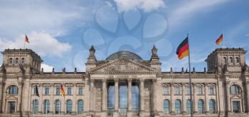 Reichstag houses of parliament in Berlin, Germany