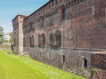 Castello Sforzesco (Sforza Castle) in Milan Italy