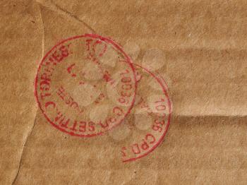 SETTIMO TORINESE, ITALY - CIRCA JANUARY 2016: Postage meter of Poste Italiane meaning Italian Mail