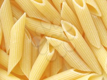 Italian macaroni penne pasta useful as a background