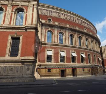 Royal Albert Hall concert room in London, UK