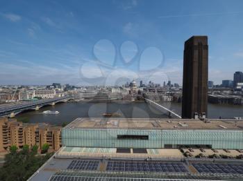 Panoramic view of River Thames in London, UK