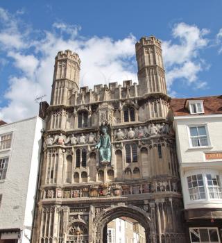 St Augustine Gate in Canterbury England UK