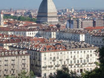 View of the city of Turin, Torino from the hill