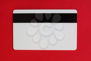 blank electronic card with a magnetic stripe