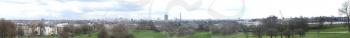 London panorama skyline seen from Primrose Hill