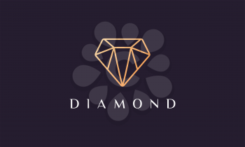 jewel logo shaped simple and modern with luxury and elegant concept