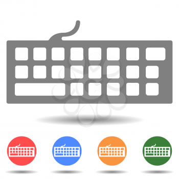 Portable keyboard vector icon