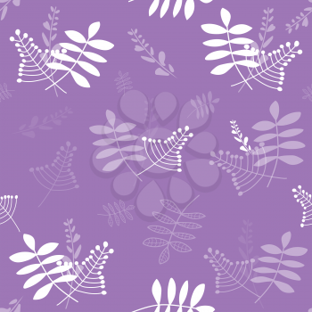 Purple Mountain's Majesty colored leaves seamless pattern