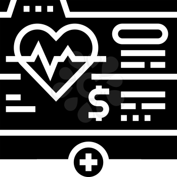 health web site subscription glyph icon vector. health web site subscription sign. isolated contour symbol black illustration