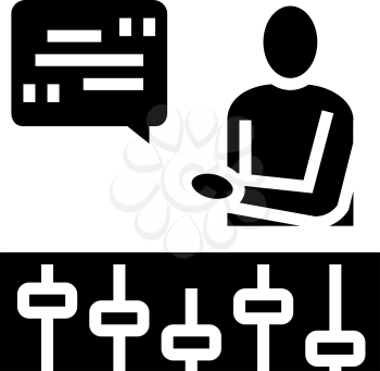 skill management glyph icon vector. skill management sign. isolated contour symbol black illustration