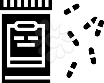 anesthesia drugs pills and container glyph icon vector. anesthesia drugs pills and container sign. isolated contour symbol black illustration