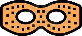 eye mask color icon vector. eye mask sign. isolated symbol illustration