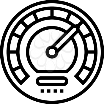 speed optimize line icon vector. speed optimize sign. isolated contour symbol black illustration