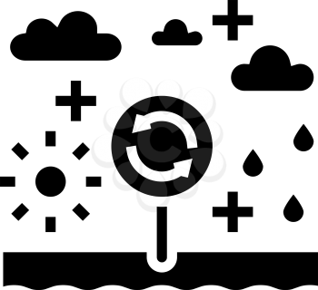 climatope system glyph icon vector. climatope system sign. isolated contour symbol black illustration