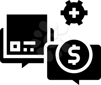 procurement process glyph icon vector. procurement process sign. isolated contour symbol black illustration