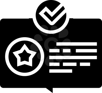 review bonus glyph icon vector. review bonus sign. isolated contour symbol black illustration