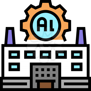 plant aluminium production color icon vector. plant aluminium production sign. isolated symbol illustration