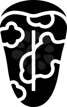 glossitis disease line icon vector. glossitis disease sign. isolated contour symbol black illustration