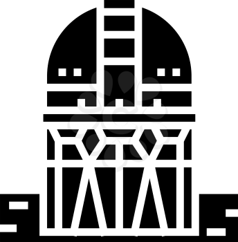 building planetarium line icon vector. building planetarium sign. isolated contour symbol black illustration