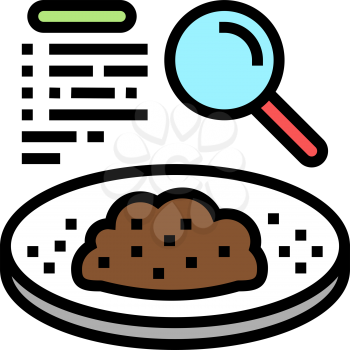 researching and analyzing soil color icon vector. researching and analyzing soil sign. isolated symbol illustration