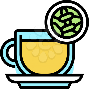 white tea color icon vector. white tea sign. isolated symbol illustration