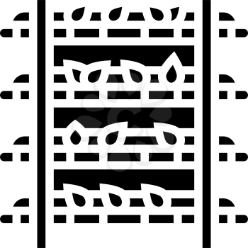 oxidation tea glyph icon vector. oxidation tea sign. isolated contour symbol black illustration