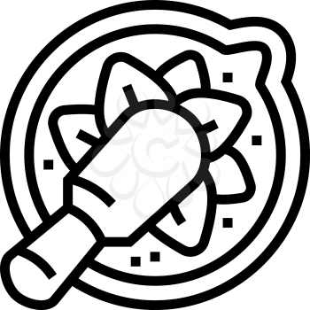 prepare homeopathy medicine line icon vector. prepare homeopathy medicine sign. isolated contour symbol black illustration