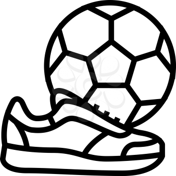 play football soccer mens leisure line icon vector. play football soccer mens leisure sign. isolated contour symbol black illustration