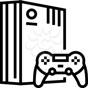 video games mens leisure line icon vector. video games mens leisure sign. isolated contour symbol black illustration