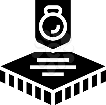 durable fabrics properties glyph icon vector. durable fabrics properties sign. isolated contour symbol black illustration