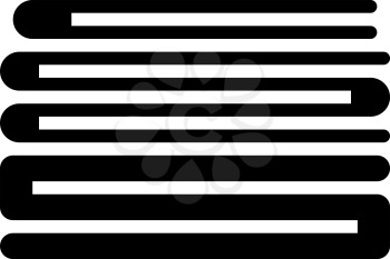 pile textile glyph icon vector. pile textile sign. isolated contour symbol black illustration
