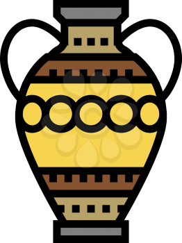 amphora ancient rome color icon vector. amphora ancient rome sign. isolated symbol illustration