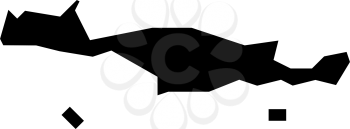 crete greece island glyph icon vector. crete greece island sign. isolated contour symbol black illustration