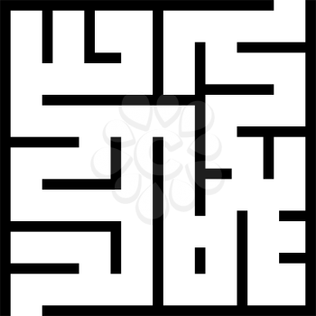 maze labyrinth ancient greece glyph icon vector. maze labyrinth ancient greece sign. isolated contour symbol black illustration