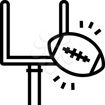 rugby extreme sport game line icon vector. rugby extreme sport game sign. isolated contour symbol black illustration