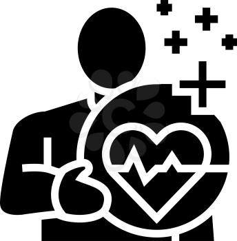 health care fitness exercise glyph icon vector. health care fitness exercise sign. isolated contour symbol black illustration