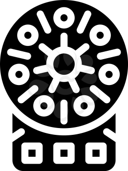 centrifuge laboratory equipment glyph icon vector. centrifuge laboratory equipment sign. isolated contour symbol black illustration