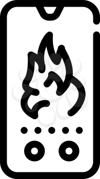 urgent question and calling to call center line icon vector. urgent question and calling to call center sign. isolated contour symbol black illustration