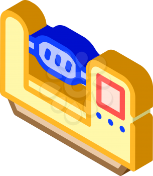lathe equipment isometric icon vector. lathe equipment sign. isolated symbol illustration