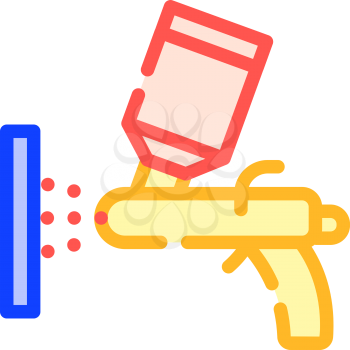 powder coating color icon vector. powder coating sign. isolated symbol illustration