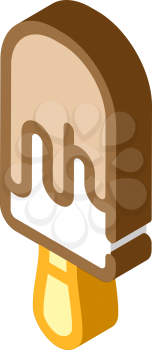ice cream isometric icon vector. ice cream sign. isolated symbol illustration