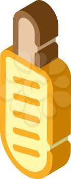 hot dog nutrition isometric icon vector. hot dog nutrition sign. isolated symbol illustration
