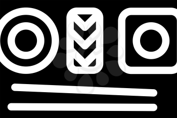 sushi dish glyph icon vector. sushi dish sign. isolated contour symbol black illustration
