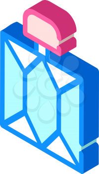perfume bottle isometric icon vector. perfume bottle sign. isolated symbol illustration