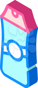 shampoo bottle isometric icon vector. shampoo bottle sign. isolated symbol illustration
